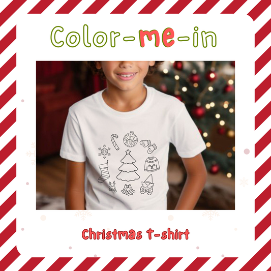 Christmas Color-in Tee Kit